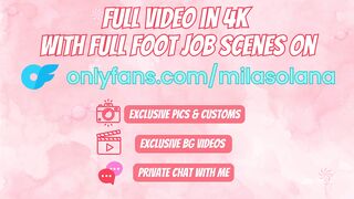 Cute Step Sister Gives Footjob And Gets Fucked in Ripped Short Pants