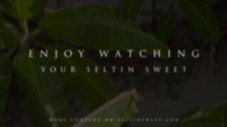 Selti Outdoor Shower And Nude Pussy Masturbation With Dildo Video