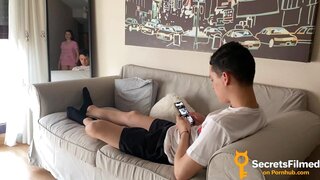 My stepsis and I were home alone after a long time wanting each other