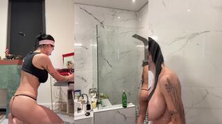 Mia Khalifa Playing Huge Tits and Showering Onlyfans Video