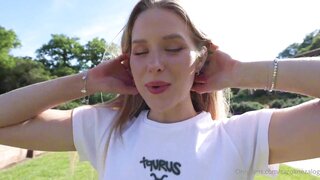 Caroline Zalog Outdoor Try On Video Leaked