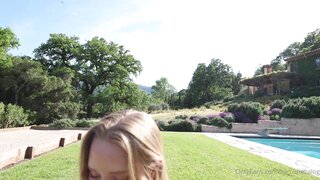 Caroline Zalog Outdoor Try On Video Leaked