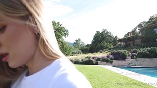 Caroline Zalog Outdoor Try On Video Leaked