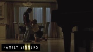 Kayley Gunner MILF Gets Too Excited When Her Son-In-Law Touches Her Huge Round Tits