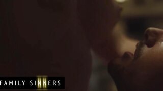 Kayley Gunner MILF Gets Too Excited When Her Son-In-Law Touches Her Huge Round Tits