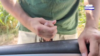 Miele Blanco PROF picks up a STRANGER IN THE CAR she JERKS HIS COCK AND HE CUMS