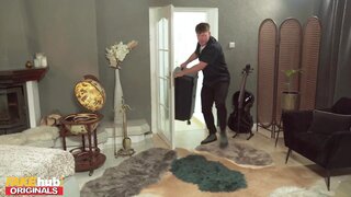 Rich bitch fucks her private security